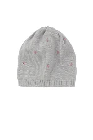 Grey virgin wool hat LITTLE BEAR KIDS | 7103GRIGIOPEONIA